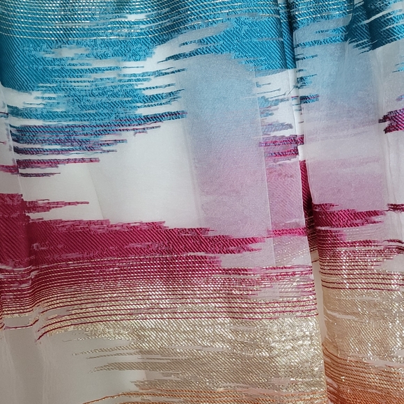 Badgley Mischka, Nayeli Rainbow Maxi Skirt, Size 4 - Picture 2 of 4